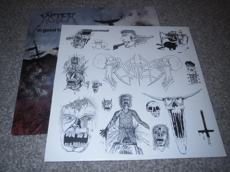 XYSTER -IN GOOD FAITH ?- AWESOME RARE FIRST PRESS VINYL LP 1989 EXODUS SLAYER - Image 4 of 4