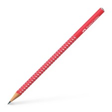 Faber-Castell Sparkle Graphite Pencil, Candy Cane Red