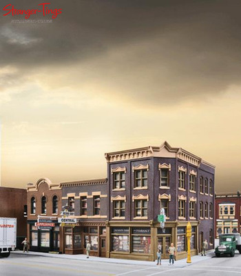 Walthers Cornerstone Merchants Row V Bausatz Maßstab 1:87, HO Scale