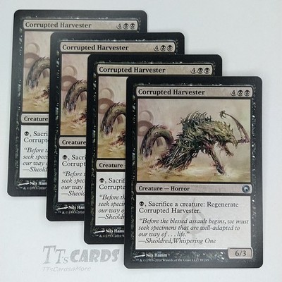 Corrupted Harvester x4 Playset 4x MTG Magic the Gathering Scars of Mirrodin SOM