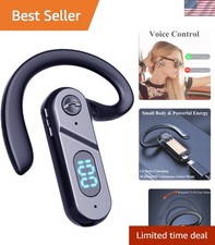 Bluetooth Headset Wireless Bluetooth Earpiece Single Ear Voice Control Answer...