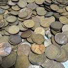 LOOK~Full Lot Of 50 Copper Wheat Lincoln Cents Pennies 1909-1958 Unsearched #5V — photo 2