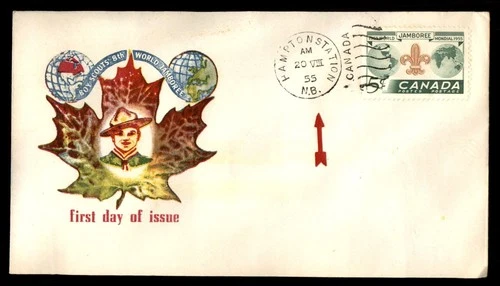 Mayfairstamps Canada FDC 1955 boy scouts 8th world Jamboree First Day Cover aax_