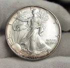 1992  US Silver Eagle $1 Nice Unc Edge Toning