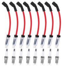 Chevy GMC LS V8 High Performance Spark Plugs and Wires Set Spark Plug Set