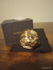 COPPERTIST.WU Animal Koi Fish Statue Incense Holder