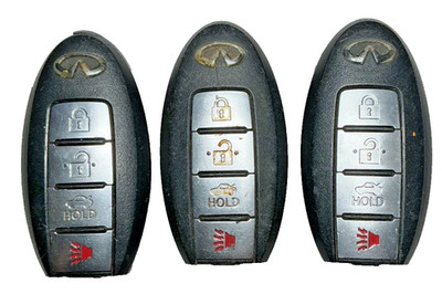 Lot 3 Infiniti OEM Keyless Entry Remote Key Fob CWTWBU618 ID 46 Chip