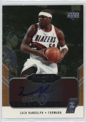 2004-05 Upper Deck Black Diamond Gemography Zach Randolph #GEM-ZR Auto nd3