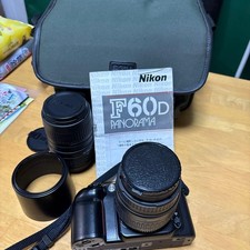 Nikon F60 Film Camera with 28-80mm  70-300mm Lenses DSLR Bundle