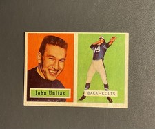 1957 Topps - Johnny Unitas #138 (RC)
