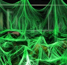 Glow in The Dark Halloween Spider Web