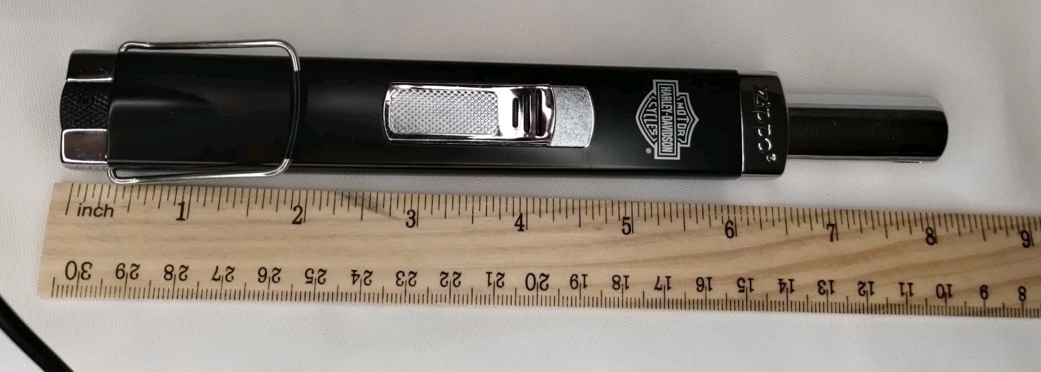 Harley Davidson Zippo MPL Lighter Refillable Butane Long For Grill Fireplace 
