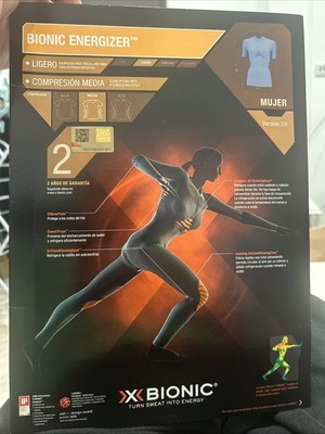 X-Bionic Shirt Damen Größe L / XL Sport Top Mid Medium Kompression unter Schicht