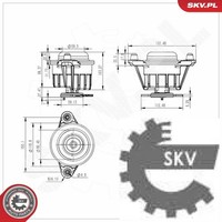 Esen SKV 75SKV288 Lagerung FüR Motor Motorlager Lagerung Motor