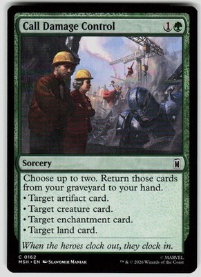 Call Damage Control 162 Marvel Super Heroes Magic the Gathering
