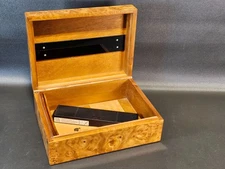 Cohiba Burled Wood Cigar Humidor 12 x 9 x 4.5"