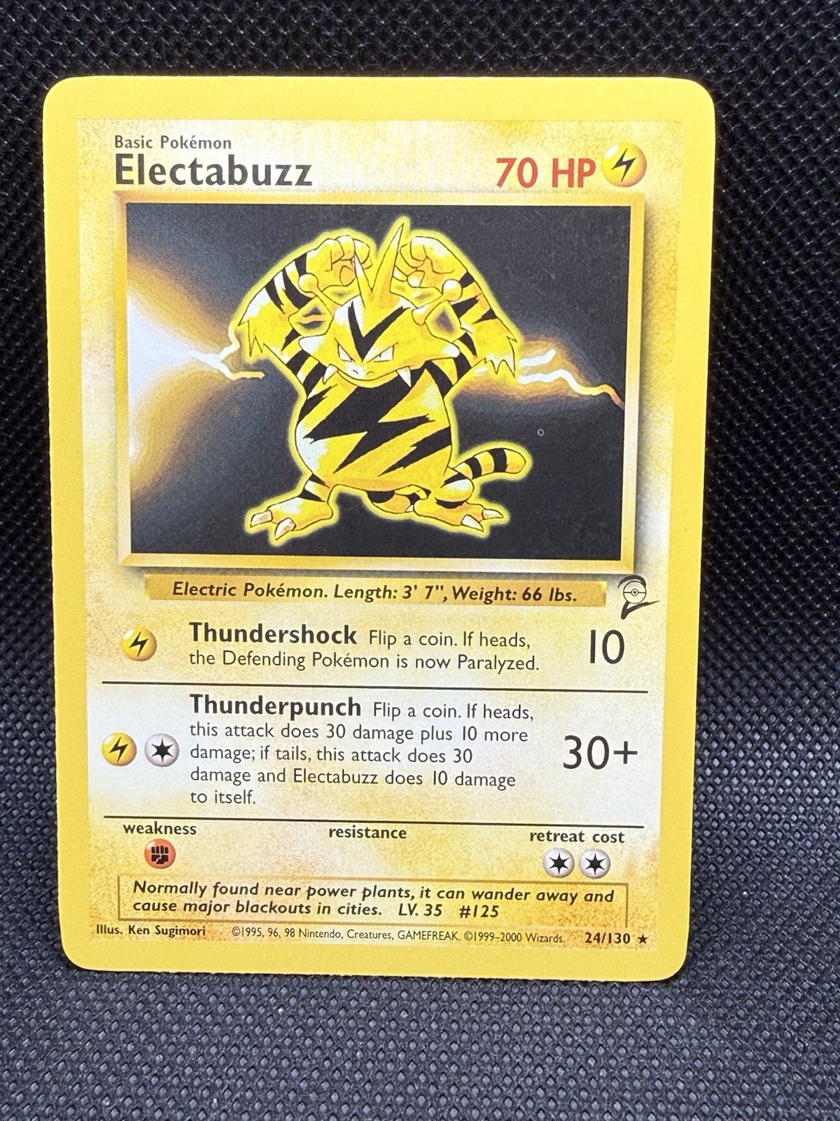 Pokémon TCG Electabuzz Rare Base Set 2 24/130 M/NM