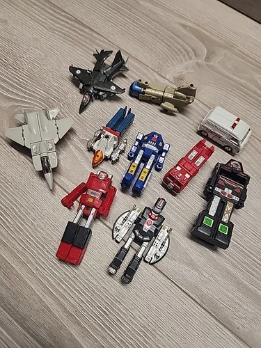 Vintage 80s Gobots Bandai Tonka Transformer Toy Lot Collection Go bots Gobot