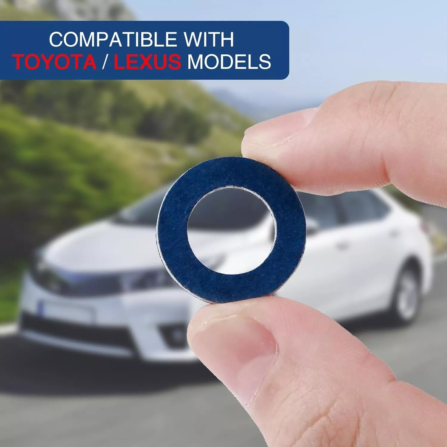 100 Pcs 12mm 90430-12031 For Toyota Lexus SCION Oil Drain Plug Washer Gasket US