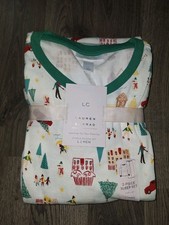 LC Lauren Conrad Mens Large Jammies For Your Families 2 Piece PJS Christmas B30
