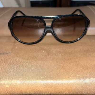 Dior Black Frame Sunglasses with Brown Gradient Lenses Dior Initials S2F Brown Tortoiseshell-Effect Square  main image 2