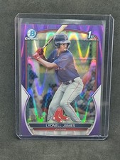 2023 Bowman Chrome Lyonell James Purple Raywave /250 #BCP-118