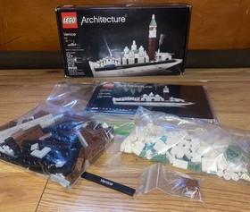 LEGO Architecture: Venice (21026) Clean & Complete W/ Instructions No Box (2016)