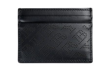 Burberry Unisex 100 Leather Black Credit Card Case