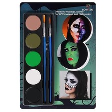 Bowitzki Halloween Makeup Palette 5 Colors Face Body Paint Oil Based B0D95CKMMR