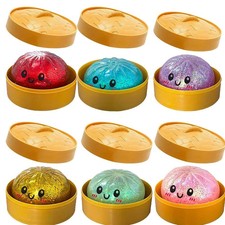 Rare Glitter Dumpling Squishy Toy Mystery Blind Box Bao Bun Stress Relief Toy