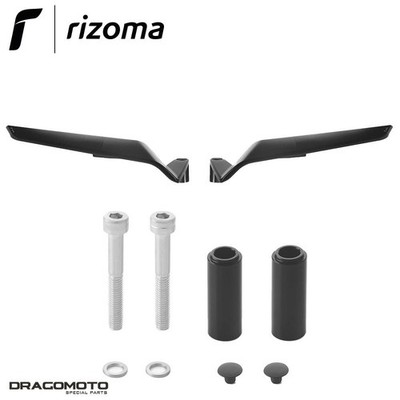 STEALTH NAKED Spiegel Ducati XDiavel 1262 2016-2020 Rizoma BSN010B BSN902B schwarz