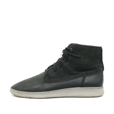 UGG Herren 1012192 High-Top-Sneaker Schwarz Leder Stiefel Schnürstiefel EU 43