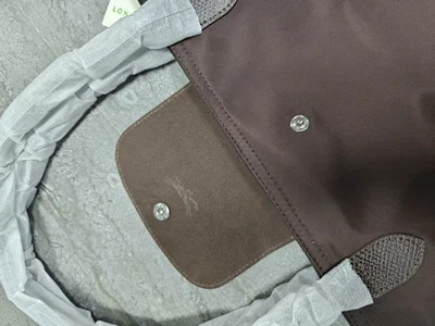 LONCHAM Large Mocha Color Tote Bag Nylon Foldable