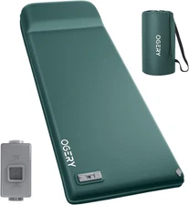 OGERY Self Inflating Sleeping Pad with Electric Pump, 3.15" Ultra-Thick Memory F
