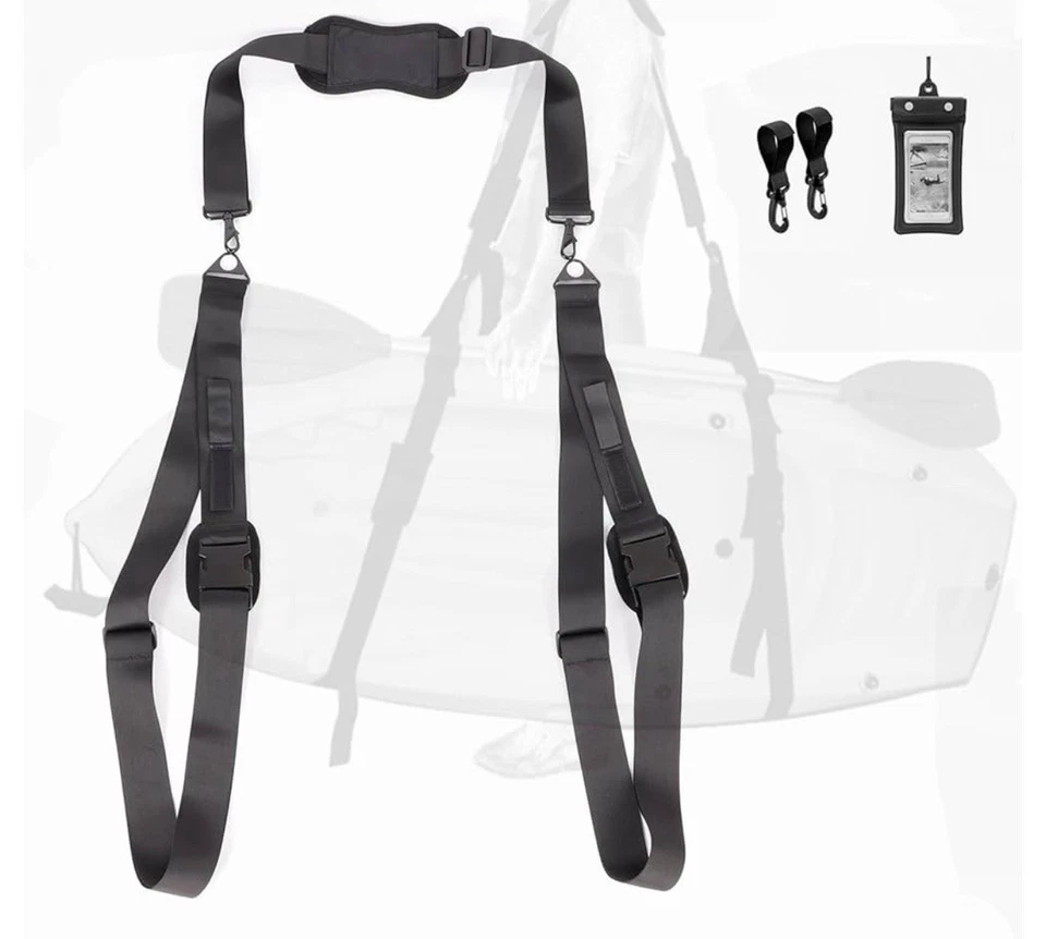 FOR Kayak Surfboard Paddle Board Shoulder Strap Hands-Free Carrying Adjustable - Image 2 of 4