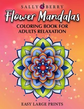 Coloring Book for Adults Relaxation: Easy and Simple Large Prints for Adult ...