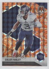 2021 Panini Mosaic Rookies Reactive Orange Mosaic Prizm Caleb Farley #345 1u6