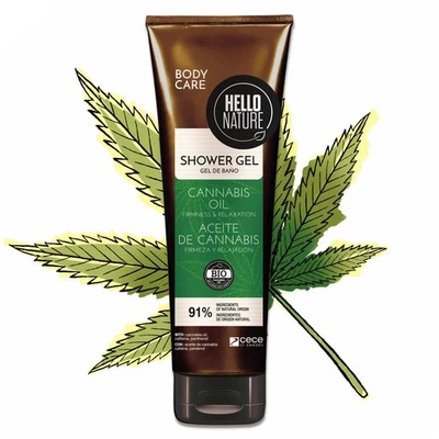 P-BEAUTY Shower gel shower bath men women hemp cannabis shower gel detergent organic vegan