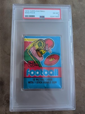 1979 Topps Football Unopened Pack PSA 6 Recent Grade