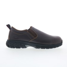 Avenger Flight Slip-On Alloy Toe A7000 Mens Brown Wide Work  Safety Shoes