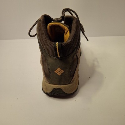 Mens Columbia Crestwood Mid WP Hiking Cordovan Brown Boots 
