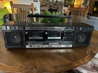 VTG JVC PC-W47 Portable Radio Boombox AM/FM dual Cassette Recorder-Works!!!