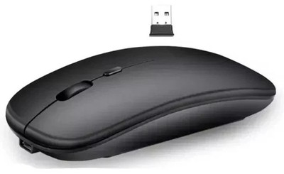 Maus  ultradünn USB Kabellos Wireless Gaming Funkmaus 2.4Ghz Aufladbar Notebook