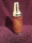 VTG 1940s German U.S. Zone Travel Bar Set Chrome Leather Flask Cups & saucers — photo 2