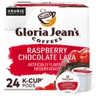 Gloria Jean's Raspberry Chocolate Lava Coffee, Keurig K-Cup Pod, 24 Count