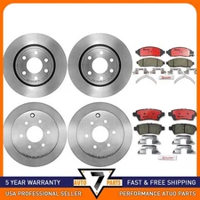 For 2006-2007 Nissan Xterra Front Rear Disc Brake Pad Set Disc Brake Rotor