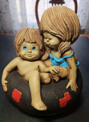 Fannykins Sculpture ''Float'n Along Together'' Bill Mack Figurine 1977 Vintage