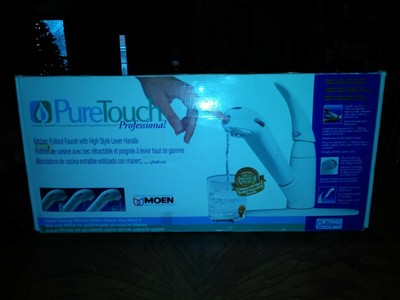 Moen Pure Touch Glacier Water Filtering Kitchen Pullout Faucet