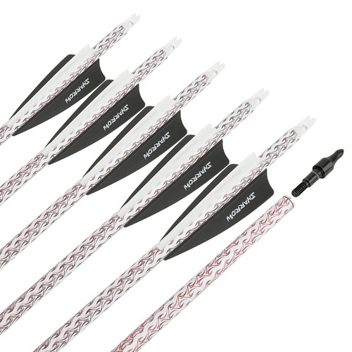 30 Zoll Carbonpfeile Jagdpfeile SP500 Bogenschießen Recurve Compound Bögen Jagd - Bild 22 von 23