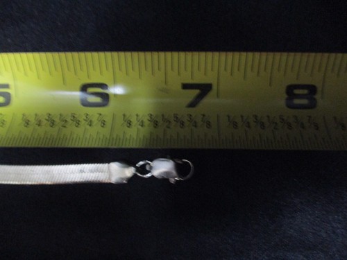 Vintage Herringbone Bracelet Silver Tone Flat Herringbone Bracelet - Picture 5 of 5